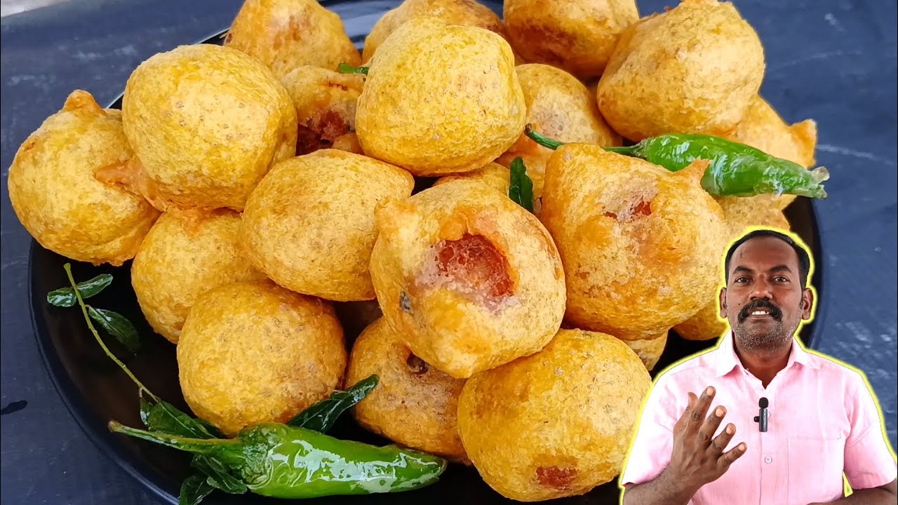 சுள்ளுனு சுருக்குனு சில்லி டொமோட்டோ போண்டா 😋🔥Potato Masala Bonda Recipe | Urulaikilangu Bonda