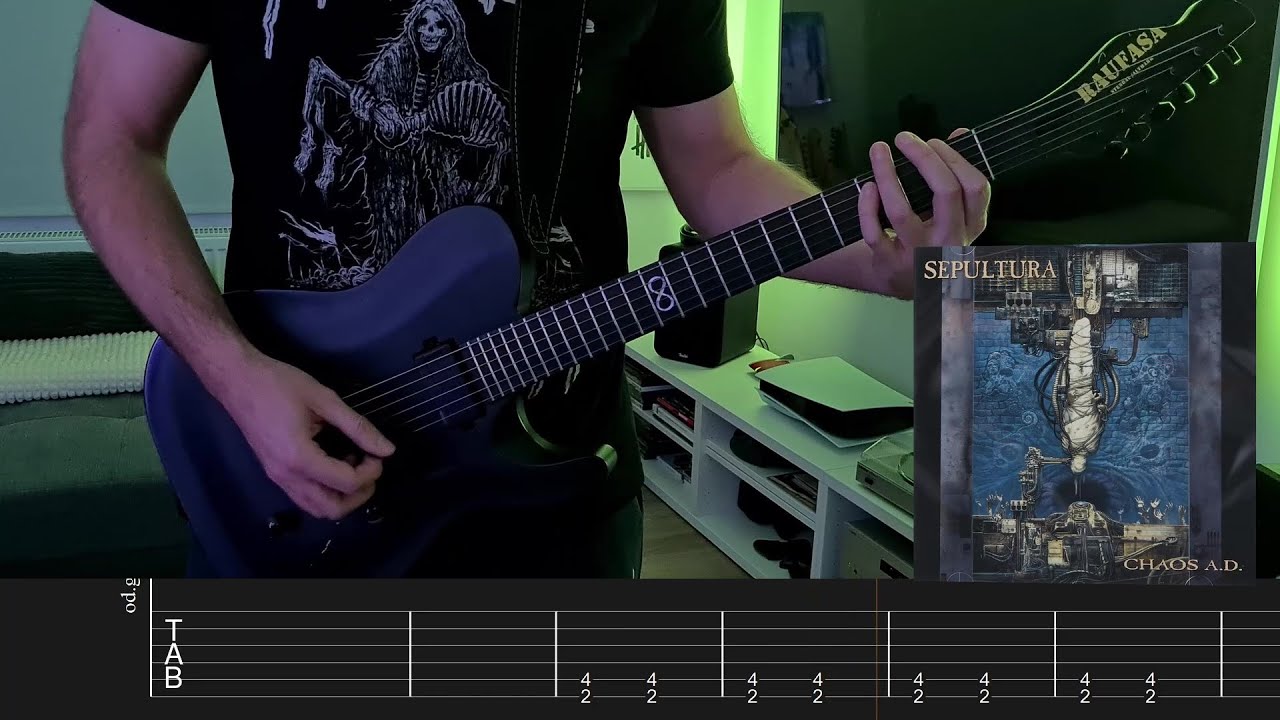 Sepultura - Nomad (Guitar Cover + Screentabs)