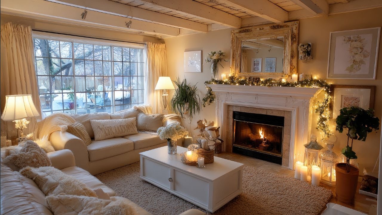 Зимний декор в стиле шебби-шик ❄️ Мягкие, уютные и вневременные идеи для создания деревенского ст...