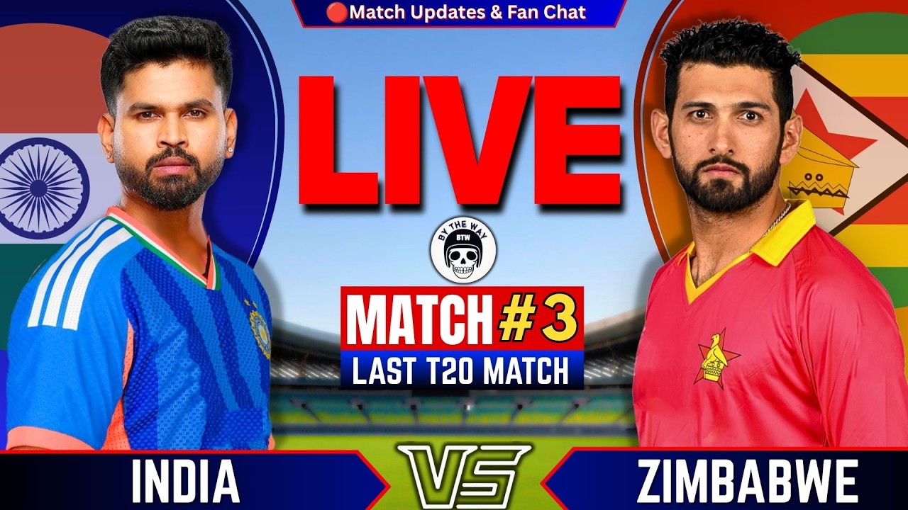 🔴India vs Zimbabwe, 3rd T20 2026 | Live Cricket Match Today | IND vs ZIM T20 Series 2026