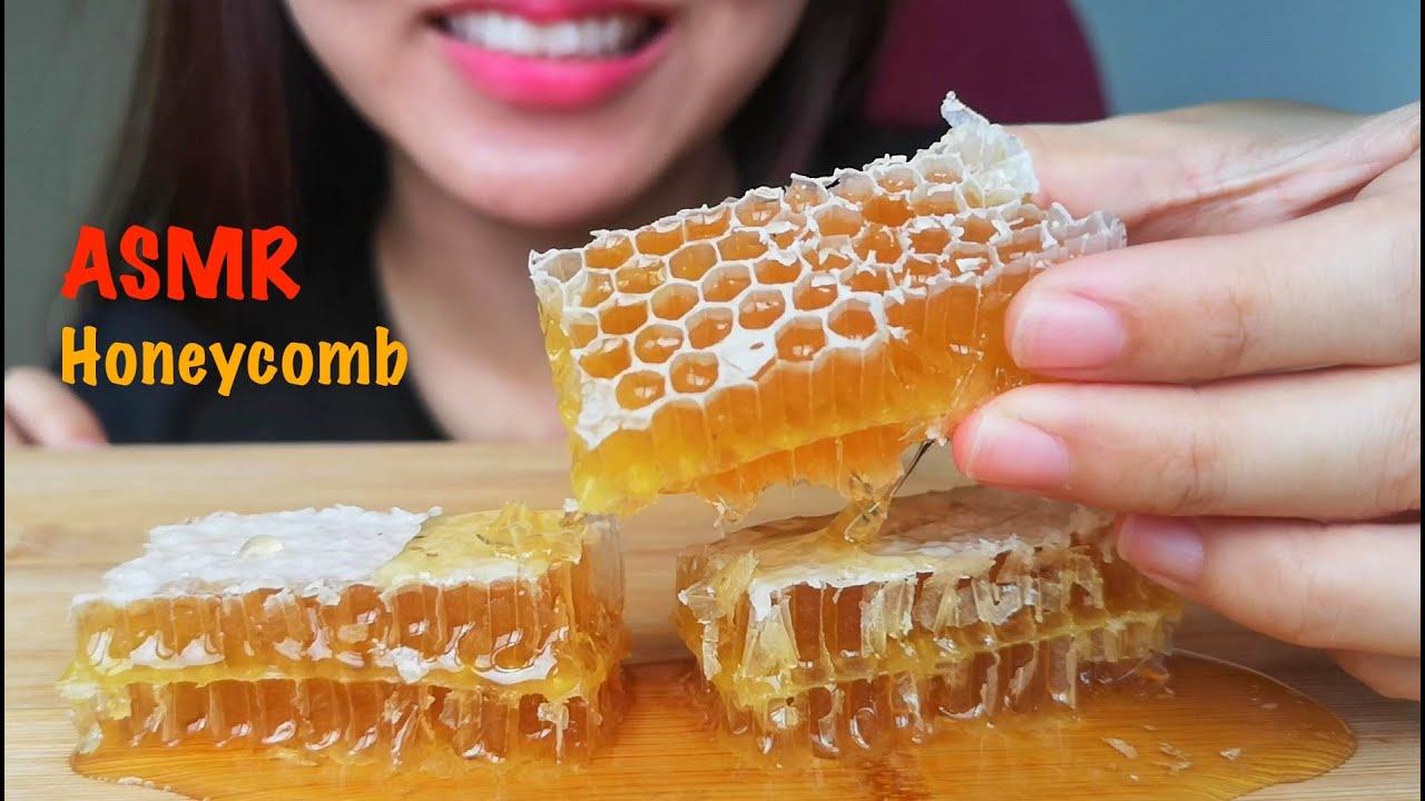 ASMR Popular Food Honeycomb 🍯No Talking ASMR Relaxing Sound Sticky Chewing Sound