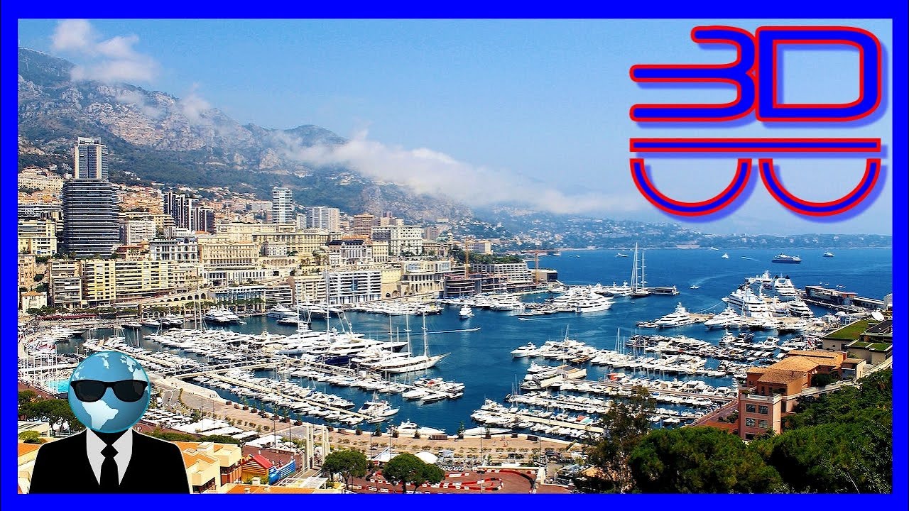 ad 🛩 Vantage Points of Monaco in 3D Anaglyph 🇲🇨