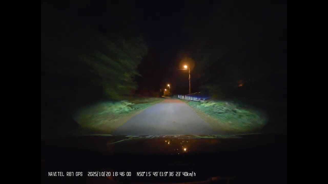 Navitel R87 GPS nagranie noc | reTEST.com.pl