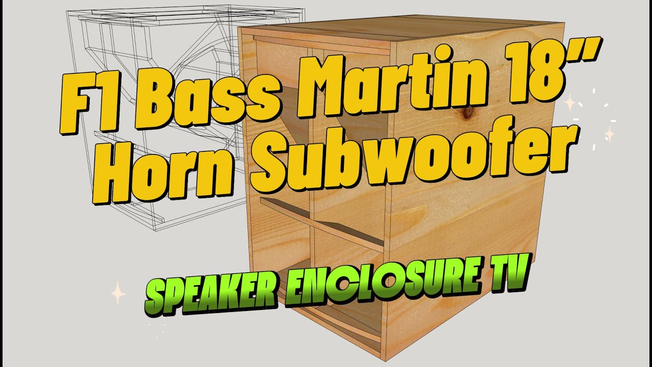 F1 Bass Martin 18″ Horn Subwoofer | 3D Modeling in SketchUp #speakerenclosuretv