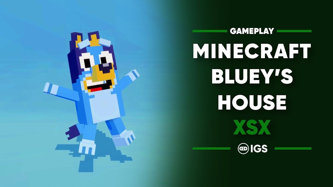Minecraft: Bluey's House Xbox Series X Gameplay