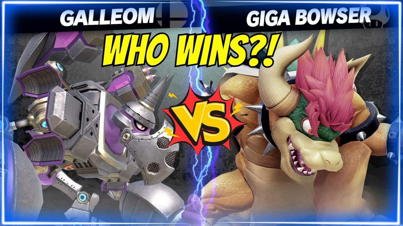 WHO WILL WIN?! GALLEOM vs GIGA BOWSER in SMASH ULTIMATE! (BOSS FIGHT CHAOS)