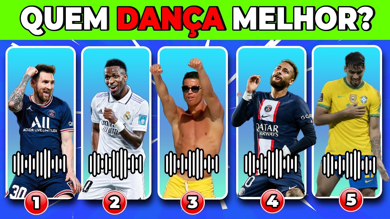 Qual jogador de futebol DANÇA melhor❓ Adivinhe quem é o jogador que está dançando  (Quiz de Futebol)