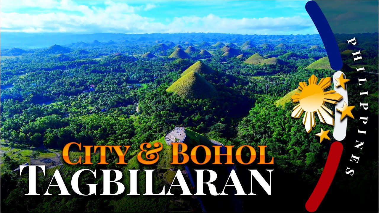 Город Тагбиларан и провинция Бохол 🇵🇭 | 4K дрон и пешеходный тур — Холмы, Водопад и Речной круиз