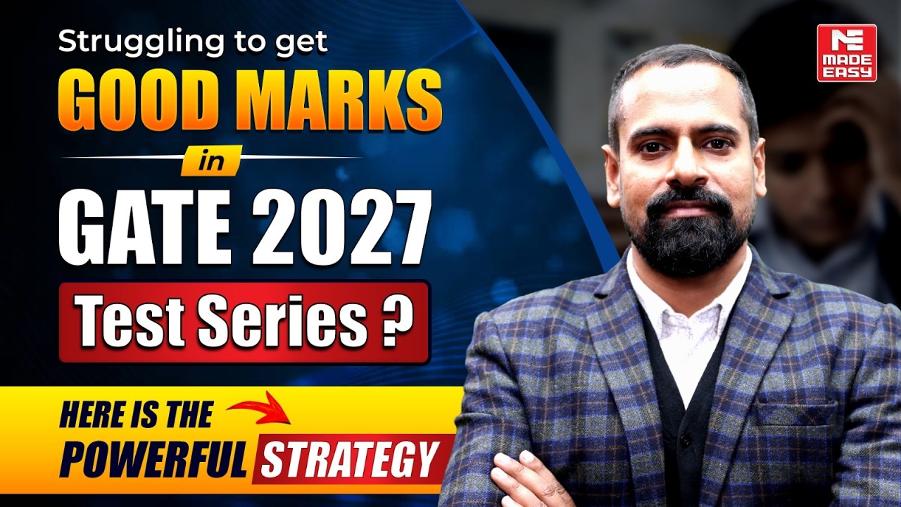 GATE 2027 Test Series Strategy | How to Increase Marks & Rank Faster | Success Plan!