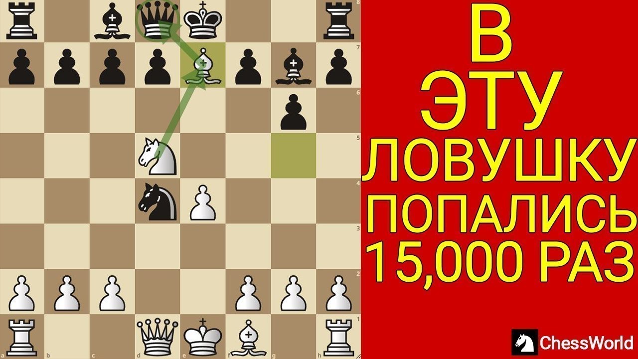 Это самый красивый МАТ в начале партии! Самая наглая ЛОВУШКА в истории шахмат! Шахматы ловушки