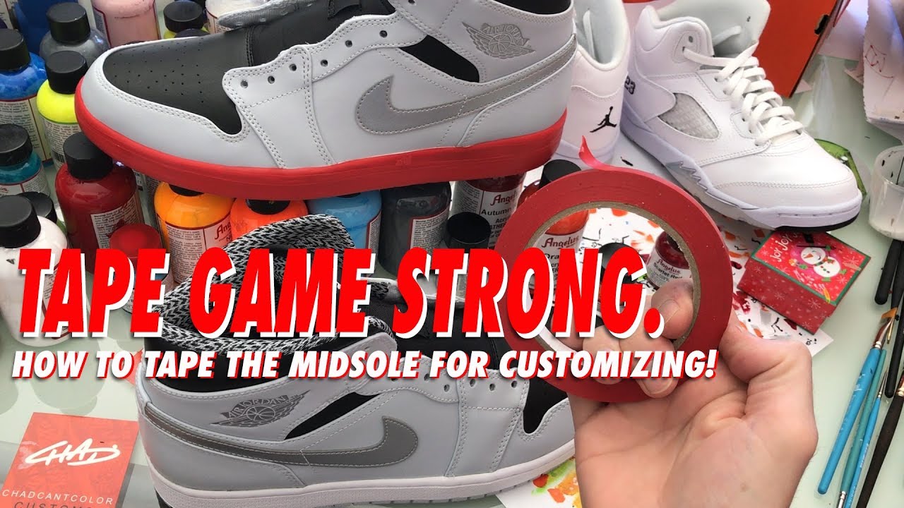 In About A Minute - Customs How To Series - How to Tape the Perfect Midsole!