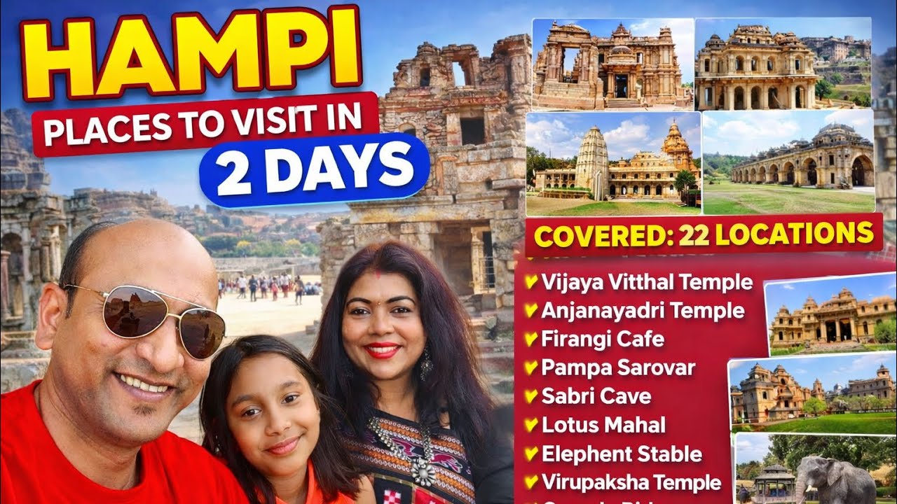 Hampi in 48 Hours 🤯 | Bangalore to Hampi Road Trip | Complete Travel Guide