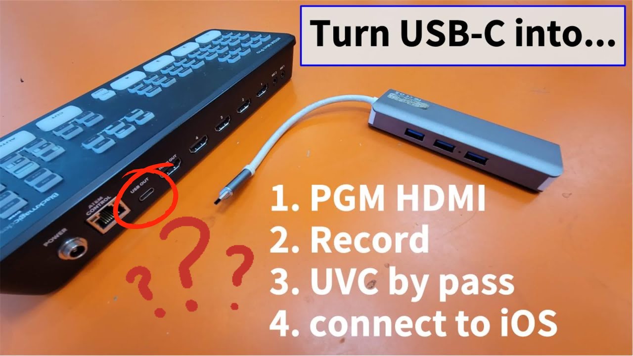 USB-C uvc of atem be powerful ! USB webcam docking station