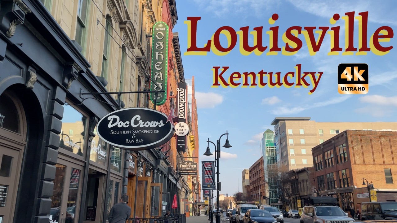 Louisville, Kentucky Walking Tour 4K | Derby City 🏇