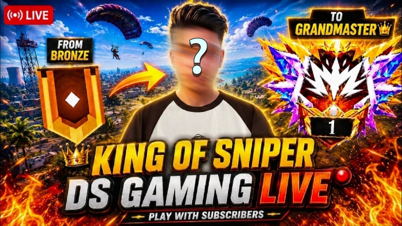 🔴 FREE FIRE LIVE 🔥 DS GAMING ☠️🗿 #freefire #live #trending #shortslive #trendingshorts #dsgaminglive