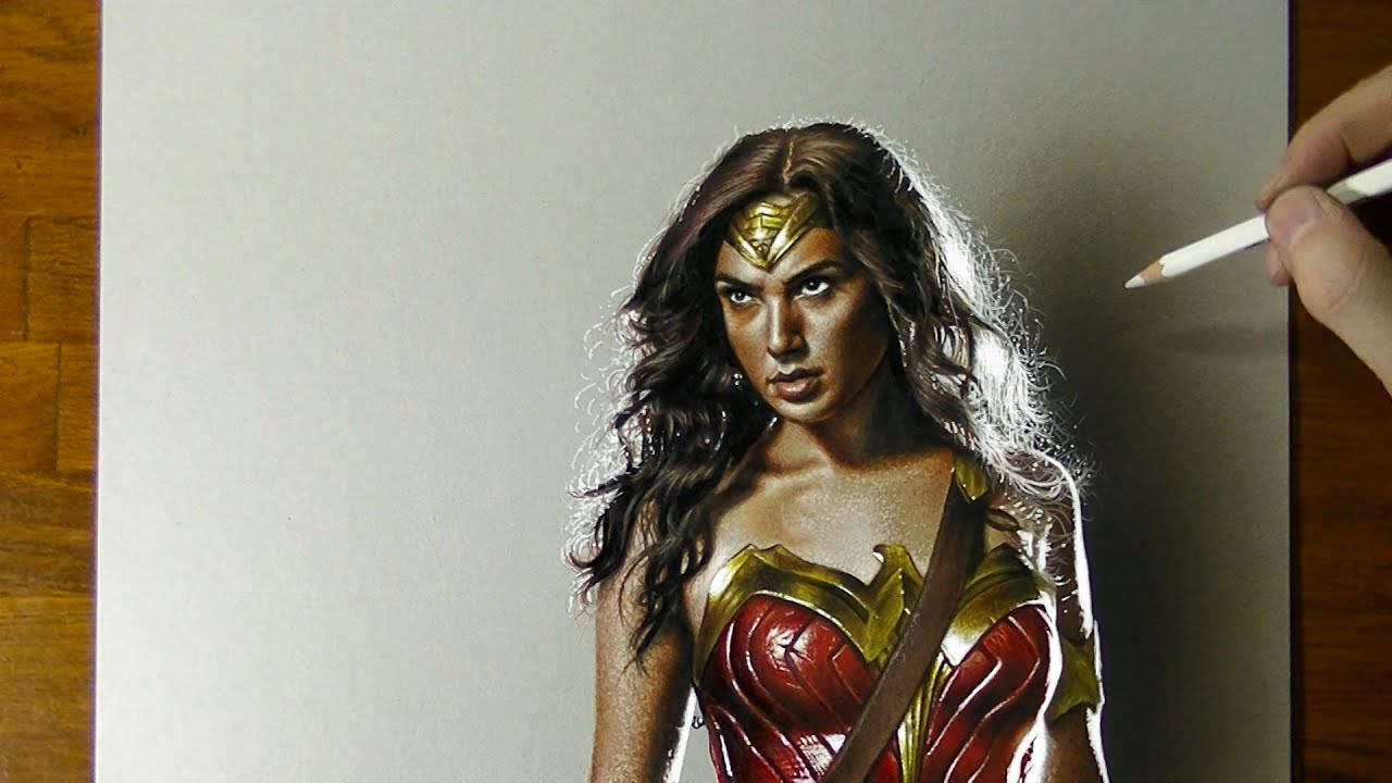 Drawing Wonder Woman 🦸‍♀️ Gal Gadot