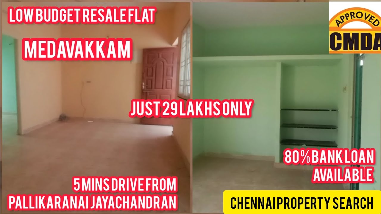 Low Budget Flat For Sale In Medavakkam Just 29 Lakhs Only  @chennaipropertysearch