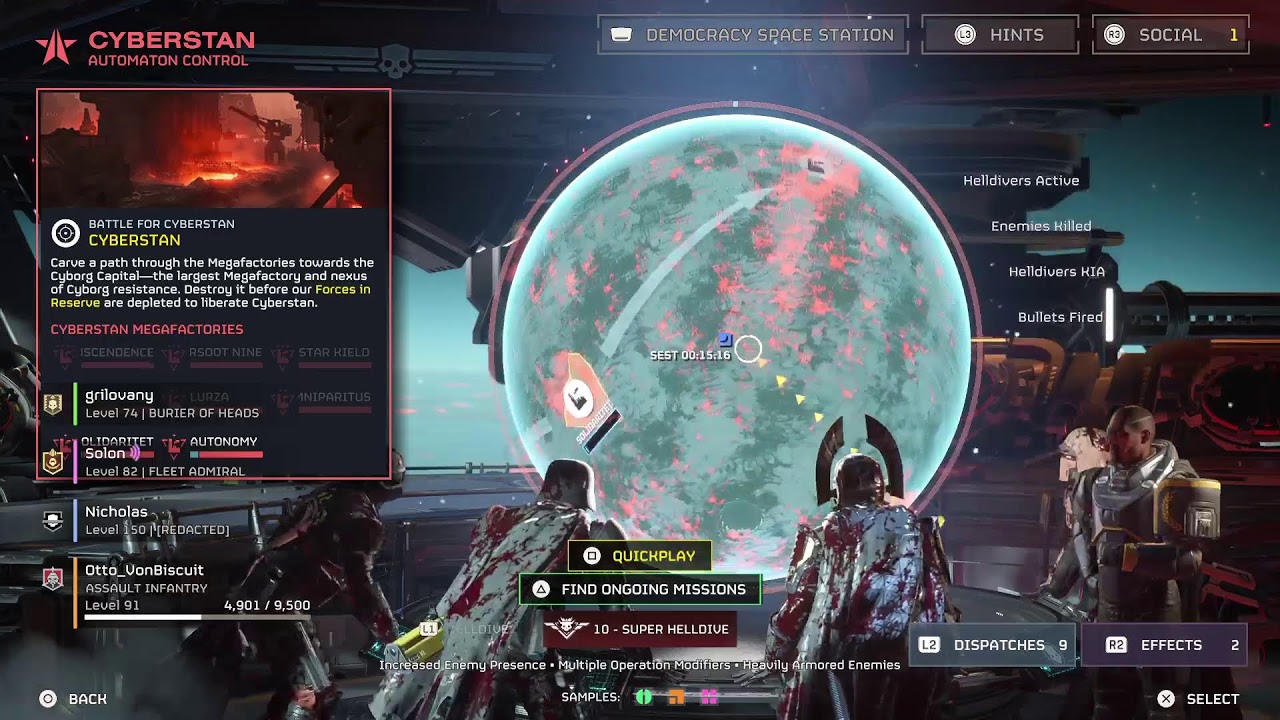 CYBERSTAN AWAITS - Helldivers w/ Community
