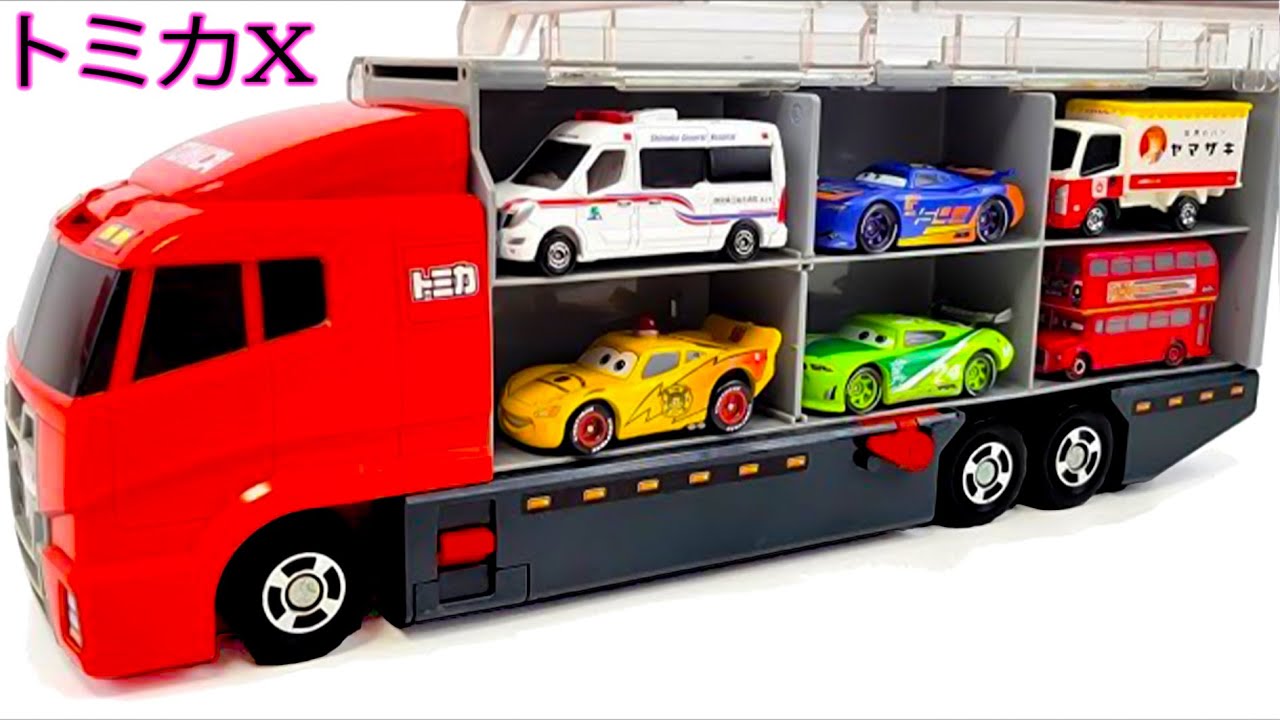 トミカ☆世界の高級な車のミニカーを開封してコンボイへ収納！ホンダ スプランキもある☆Tomica 