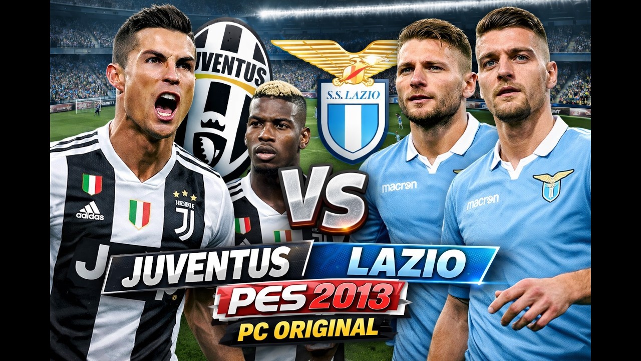 JUVENTUS VS LAZIO | GAMEPLAY PES 2013 PC ORIGINAL