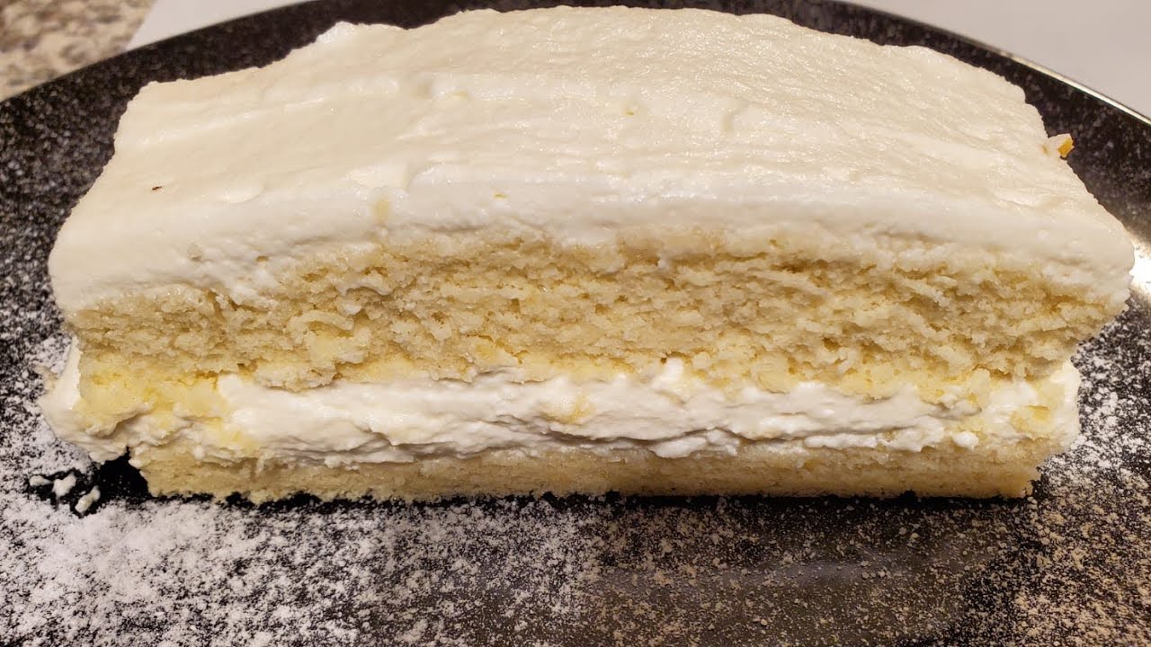 Italian Milk Cake | Super Moist Vanilla Cake With Whipped Cream | How Yummy!