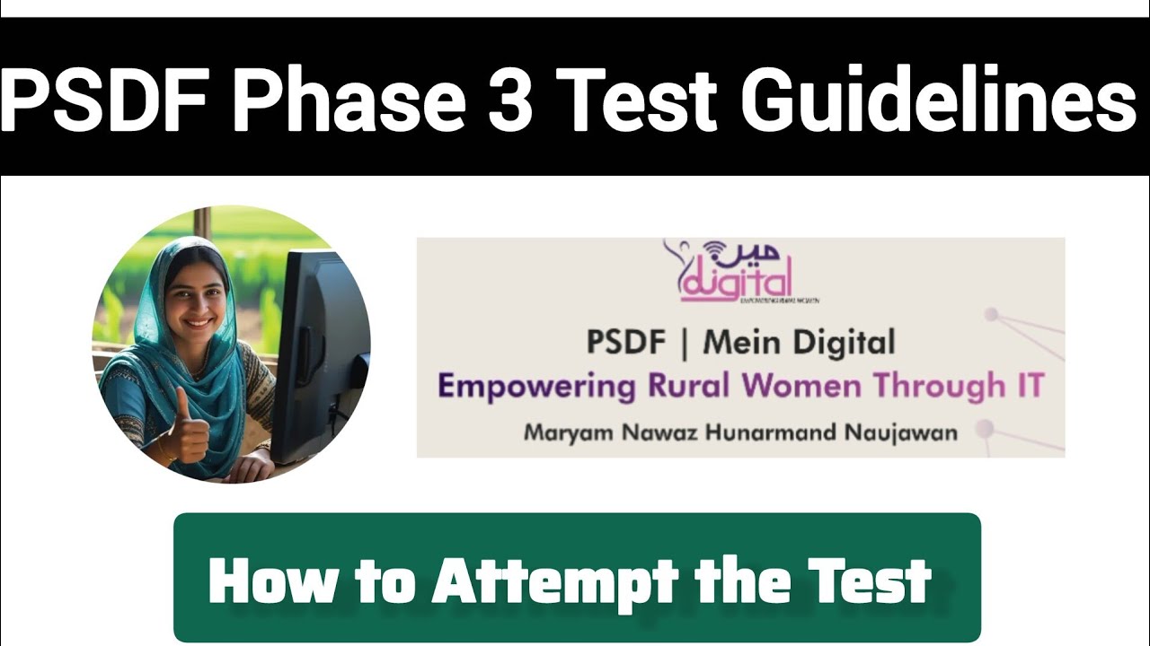 PSDF Phase 3 Test Guidelines