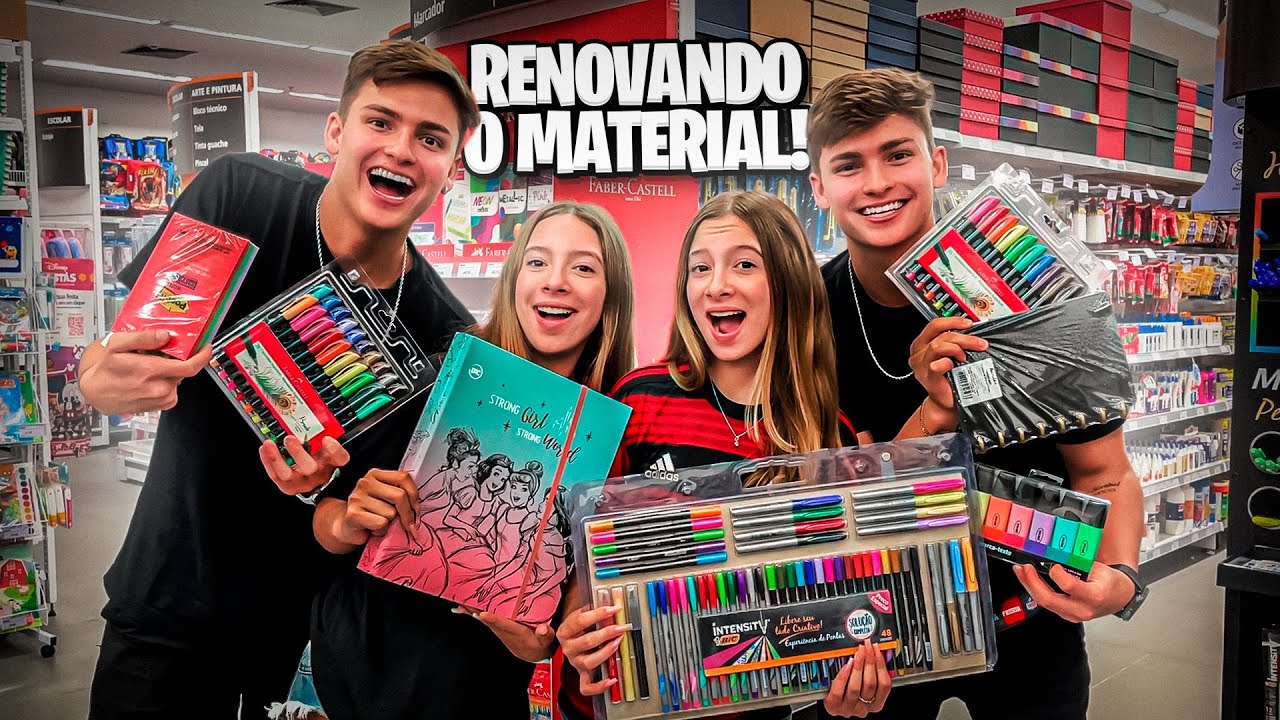 COMPRAMOS O MATERIAL ESCOLAR 2023 DAS MINHAS IRMÃS! (NOVO)•Irmãos Scribel•