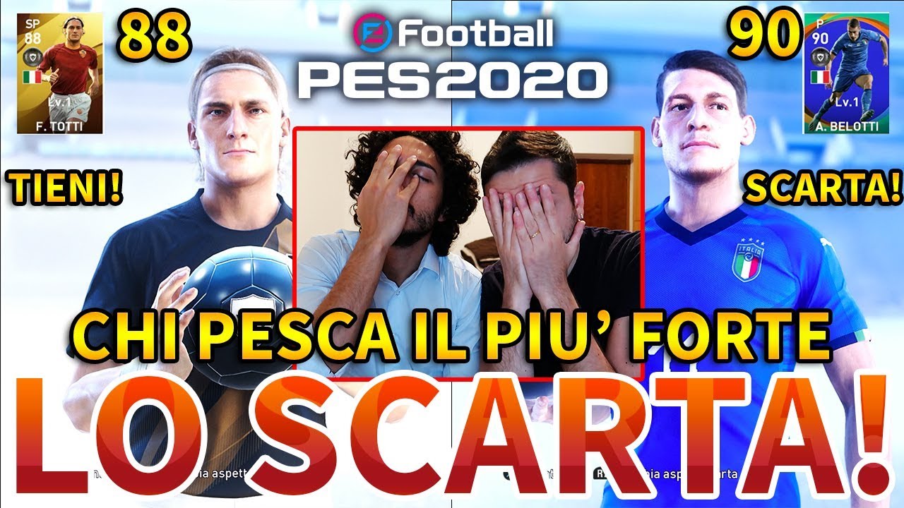 CHI PESCA IL PALLONE NER0 PIÙ FORTE LO SCARTAAA!!! PES 2020 - GABBOMAN VS FABIO