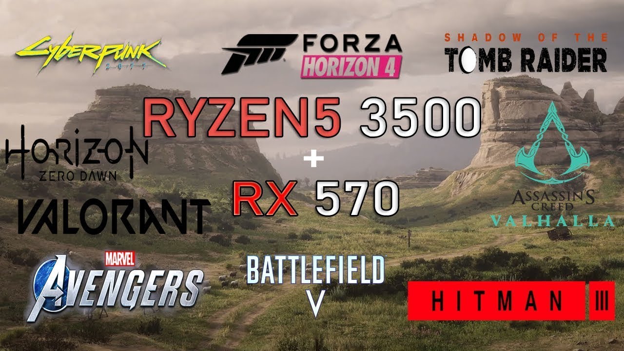 RX 570 paired with Ryzen 5 3500 (Tested in 11 Games)