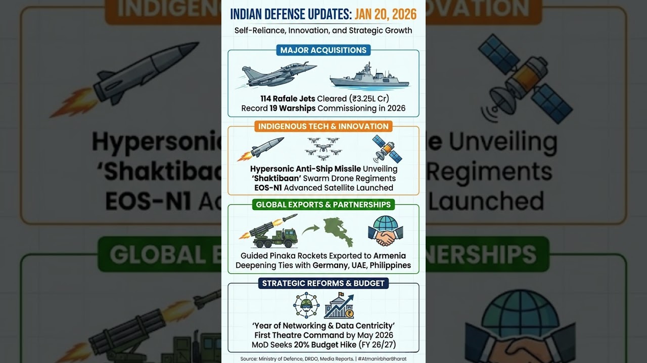India&rsquo;s Defence Transformation 2026: Rafales, Hypersonics, Exports, and Theatre Commands