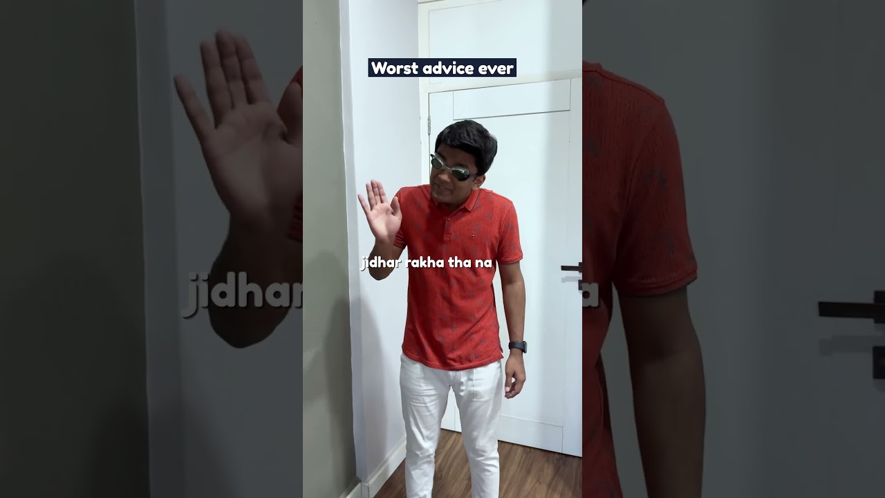 Worst advice ever | Manish Kharage #shorts