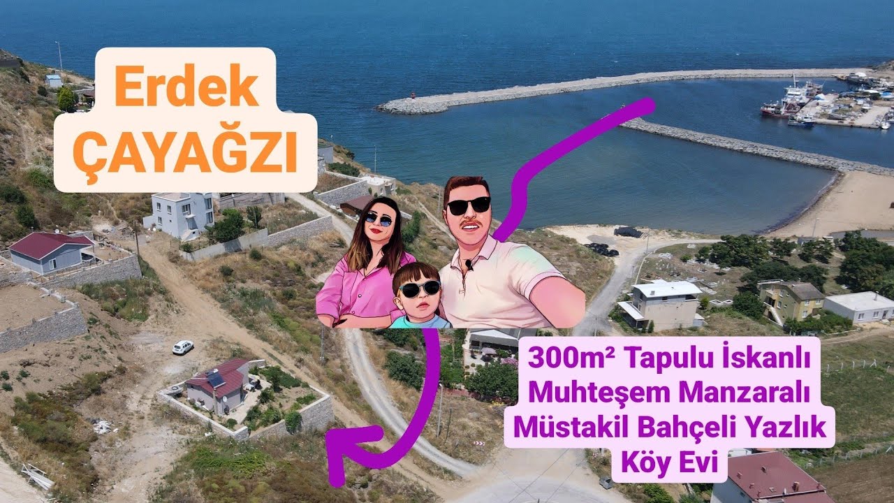 ERDEK ÇAYAĞZI'NDA MÜSTAKİL BAHÇELİ YAZLIK KÖY EVİ! 2m₺