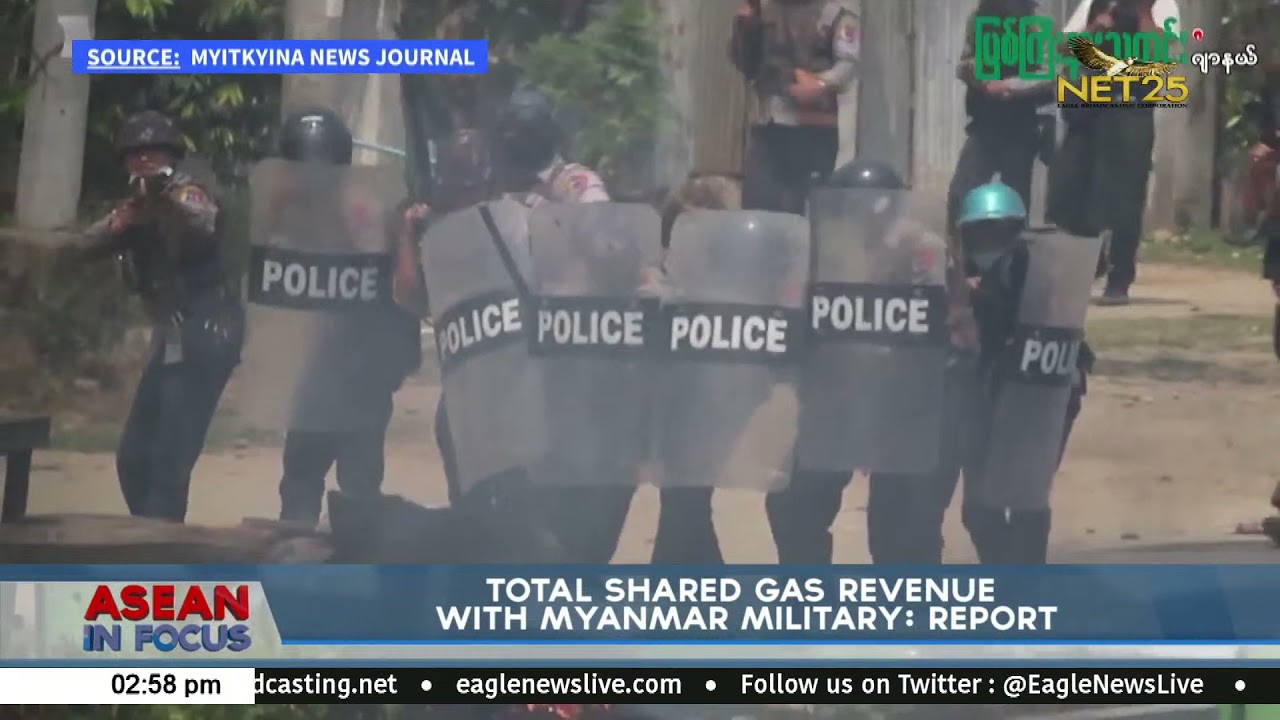 Total shared gas revenue with Myanmar military: Report
