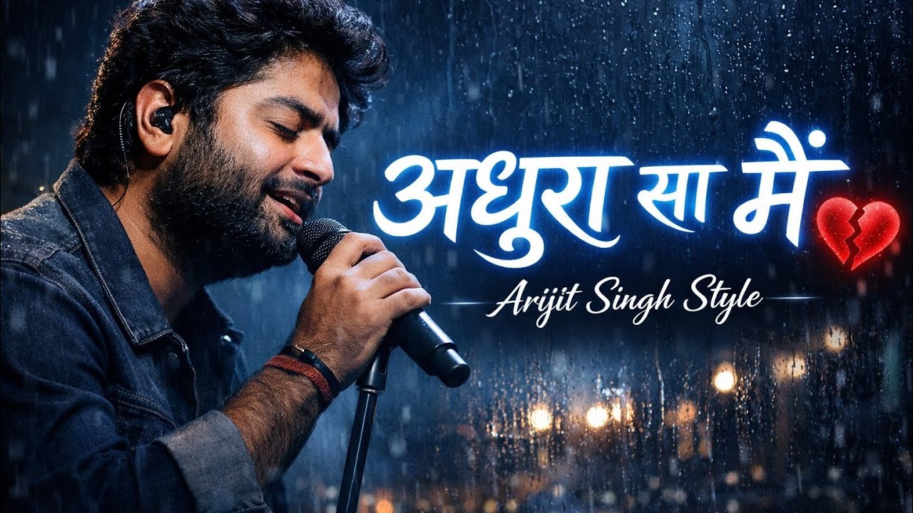 Adhoora Sa Main 🥺 Arijit Singh Style | New Sad Song 🎵 