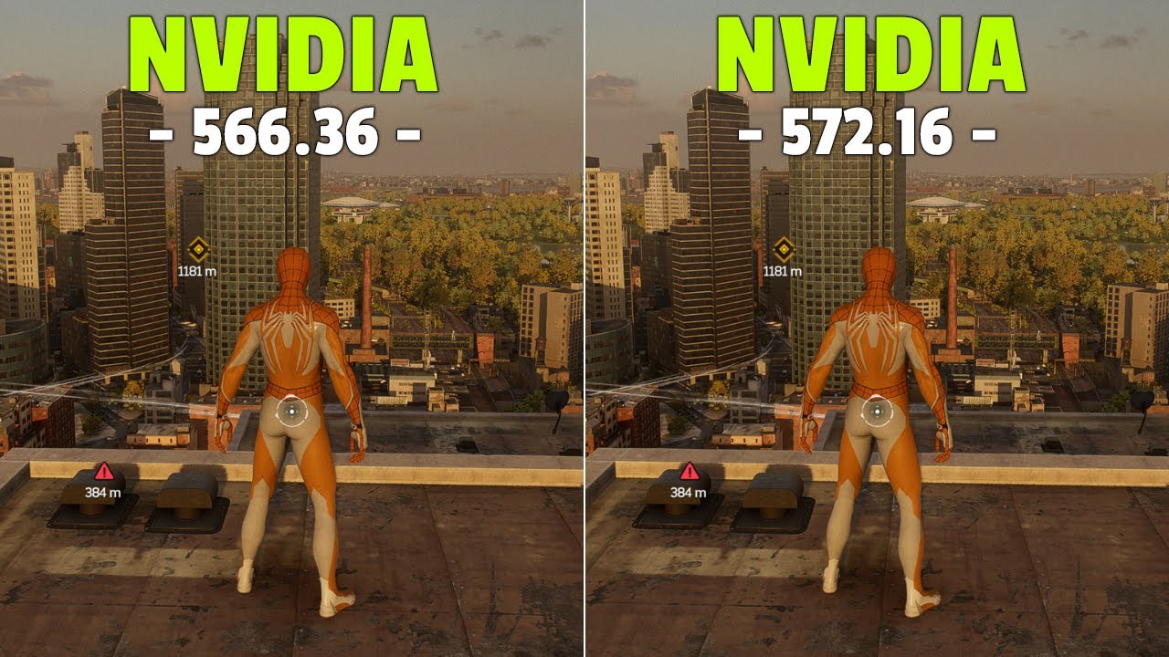Nvidia Drivers (566.36 vs 572.16) Test in 5 Games RTX 3060Ti