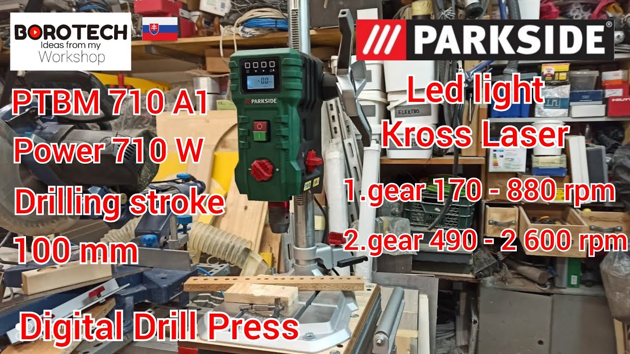 PARKSIDE PTBM 710A1 стенд дрель от лазерного восприятия L&iacute;dlu.