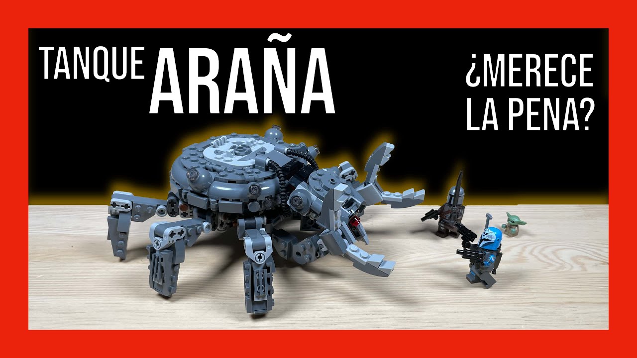 LEGO Star Wars 75361 Tanque Araña del Mandaloriano + Speed build | Construcción completa