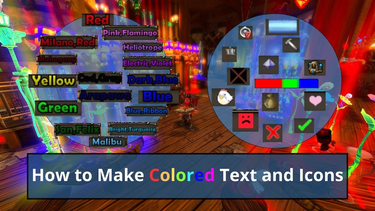 How to make Colored Names and Icons - Dungeon Defenders
