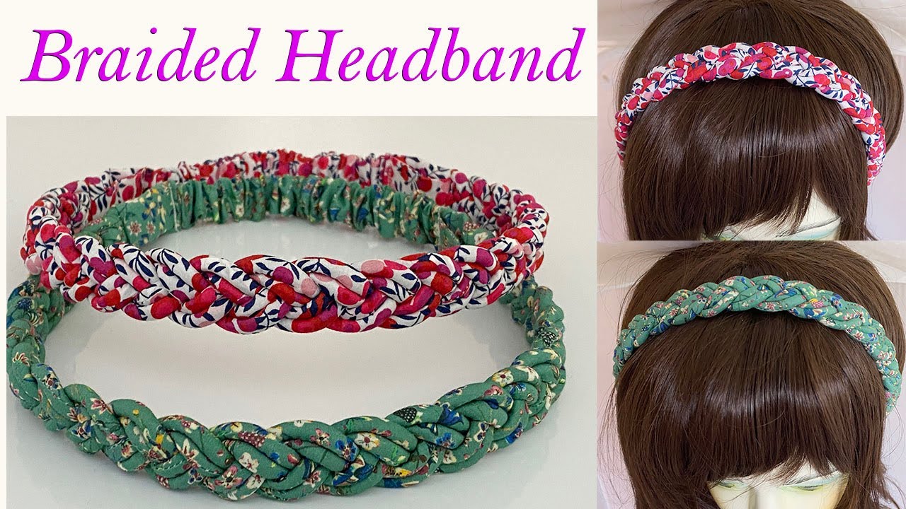💖 DIY Beautiful Chunky Braided Headband | How to Make A Fabric Elastic Hairband | Arco de cabelo