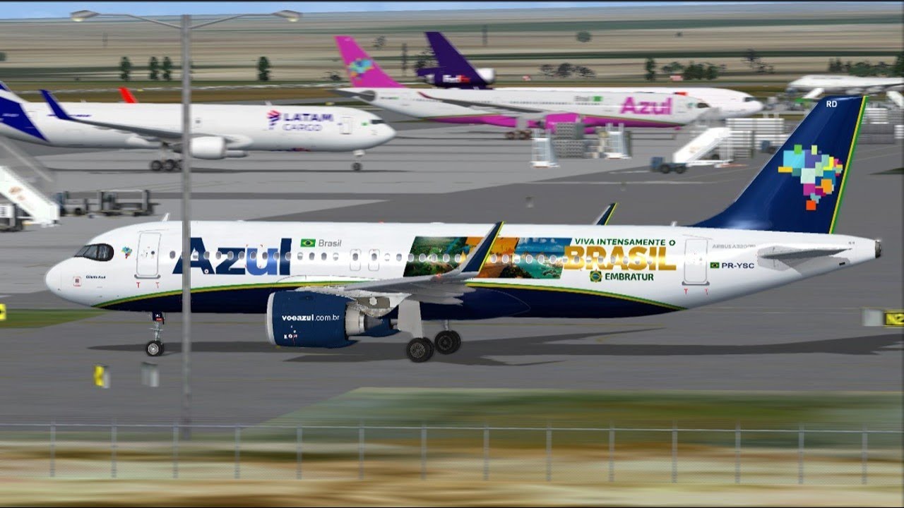[FSX] Airbus A320NEO AZUL | Manaus (MAO) - Campinas (VCP) com Escala em Brasilia (BSB)