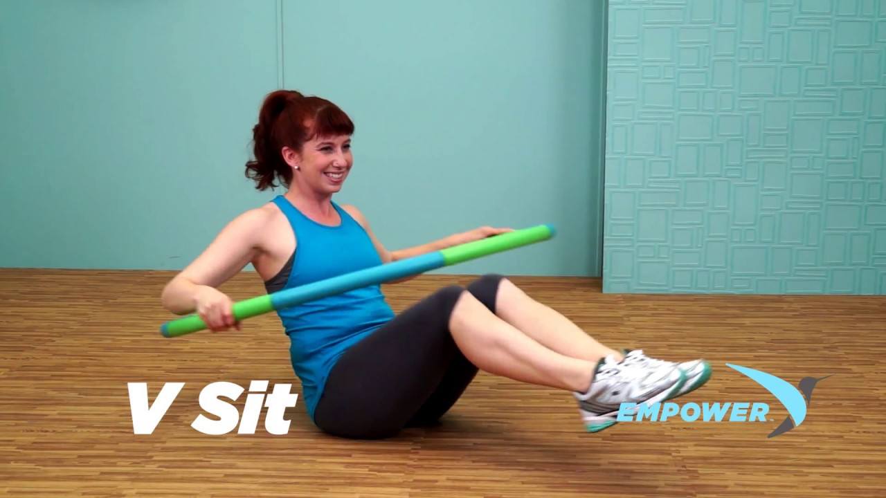 How to correctly do a V sit with Weighted Hoop