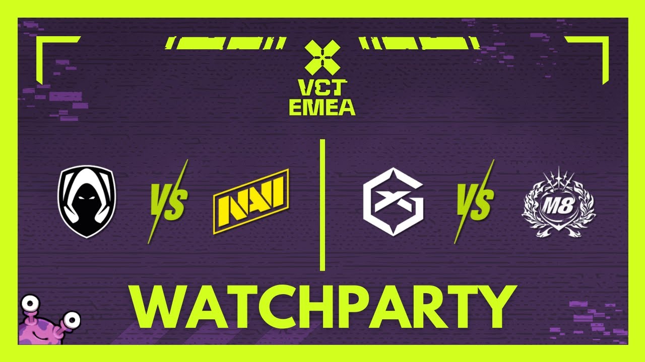 TH vs NAVI & GX vs M8 | VCT EMEA Kickoff #VCTWatchparty | !patreon !socials