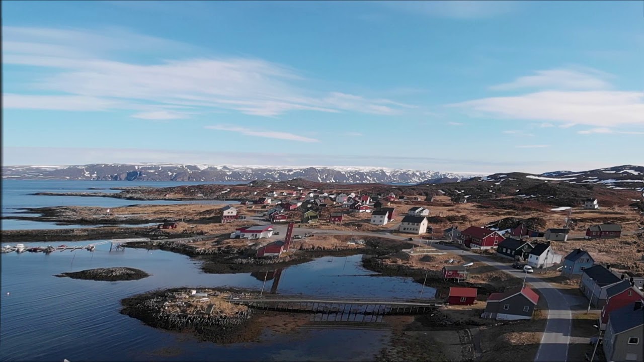 Gamvik. First summer day at the North Norway village