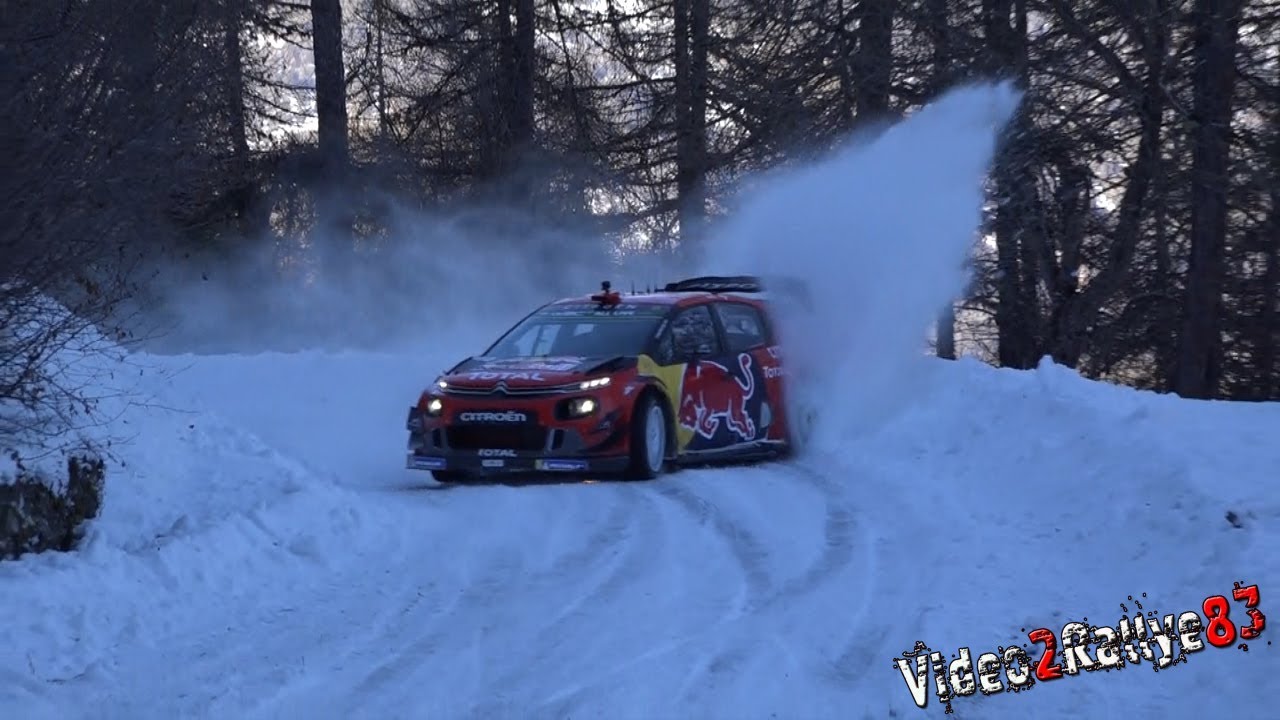 Test Monte Carlo 2019 | Sébastien Ogier | Citroën C3 WRC| Full Snow [Day4]