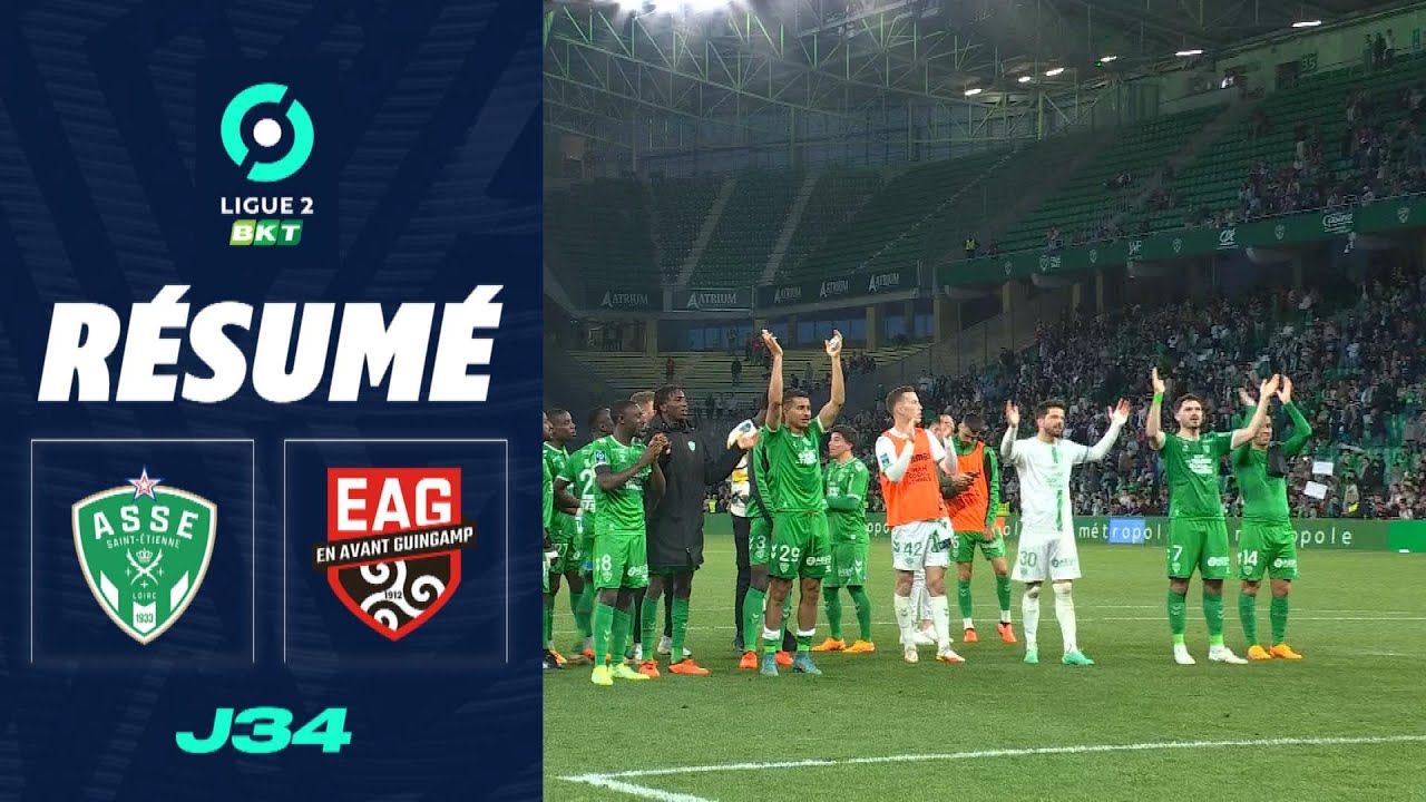 AS SAINT-&Eacute;TIENNE - EN AVANT GUINGAMP (3 - 2) - R&eacute;sum&eacute; - (ASSE - EAG) / 2022-2023
