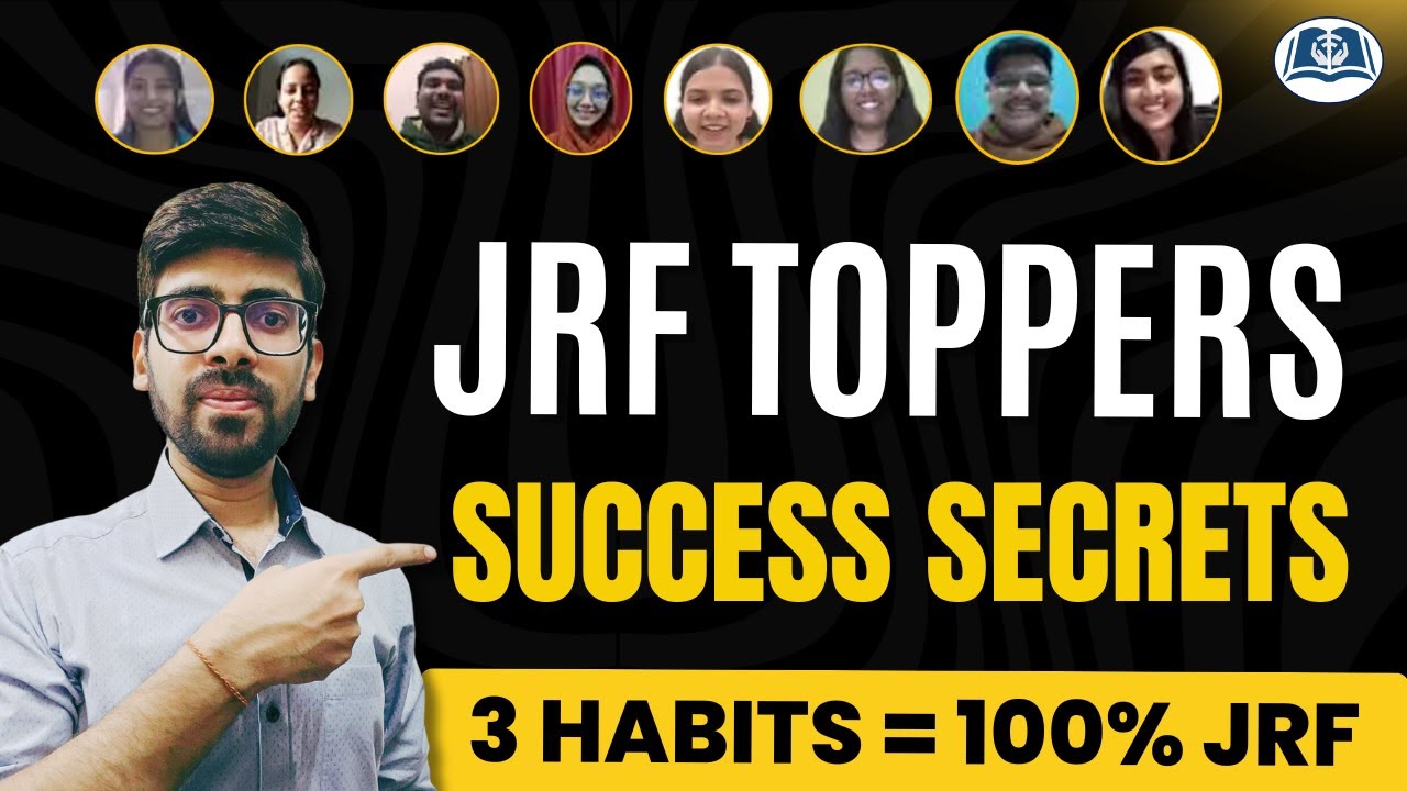 Secrets of JRF Toppers Finally Revealed | 3 Habits that will Make You JRF Topper in 2025