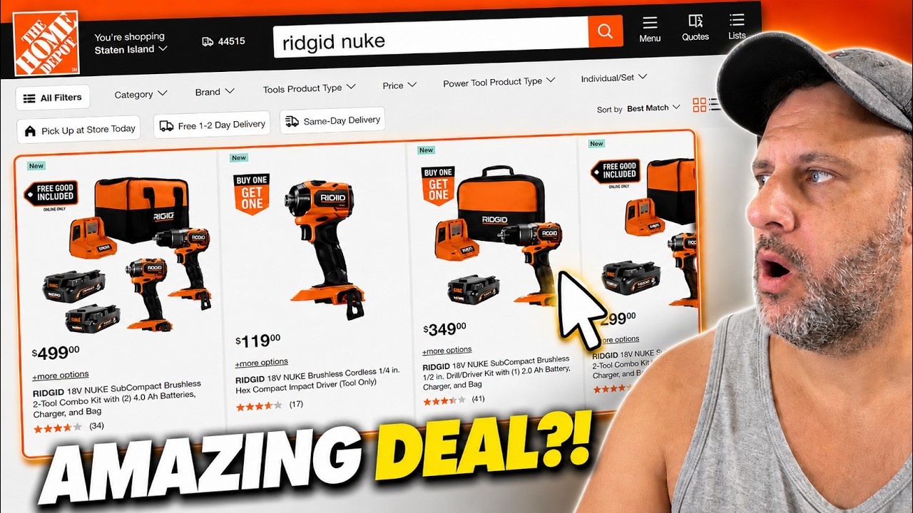 Home Depot's Website is BROKEN (Because of THIS Ridgid Deal)