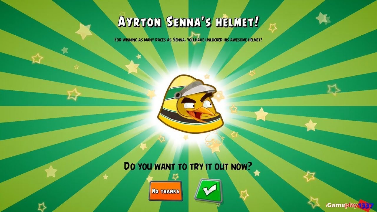 Angry Birds Go - SENNA CHUCK - 41/41 Wins - NEW HELM - English Episodes