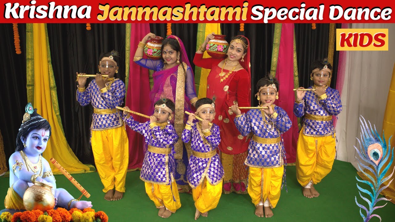 Makhan Chor Krishna | Janmashtami Special Kids Dance | Mermaid Film Academy