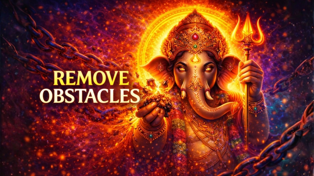 REMOVE ALL OBSTACLES — POWERFUL GANESHA MANTRA | Om Gajadaityaghnae Namaha
